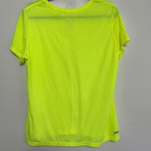 Danskin Now Dri More Neon Yellow Semi Fitted Tee XXL - Picture 2 of 8
